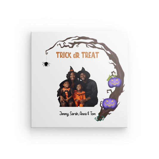 Insert your own family's photo - Halloween Canva